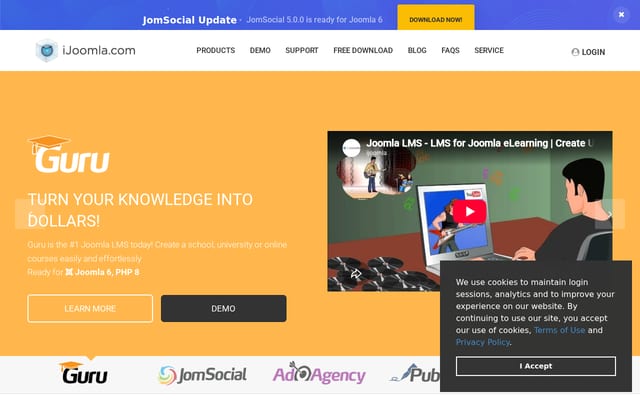 Screenshot of ijoomla.com