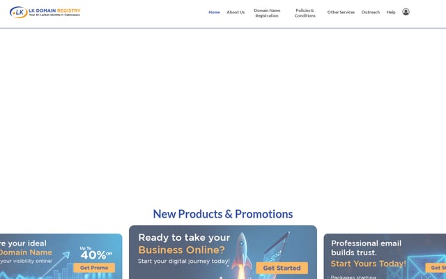 Screenshot of domains.lk
