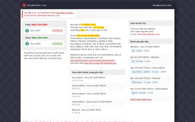 Screenshot of muabanpm.com