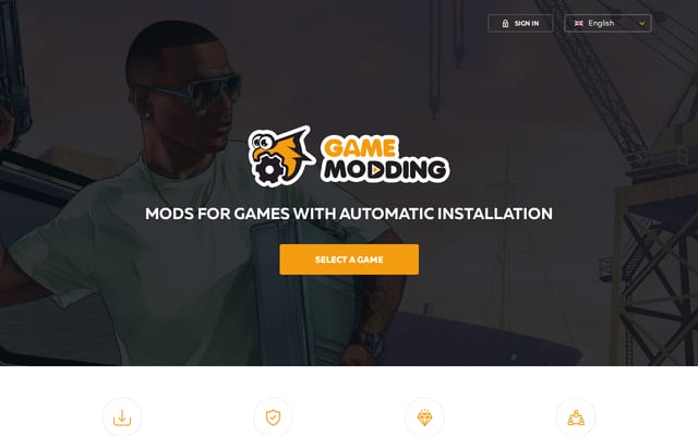 Screenshot of gamemodding.com