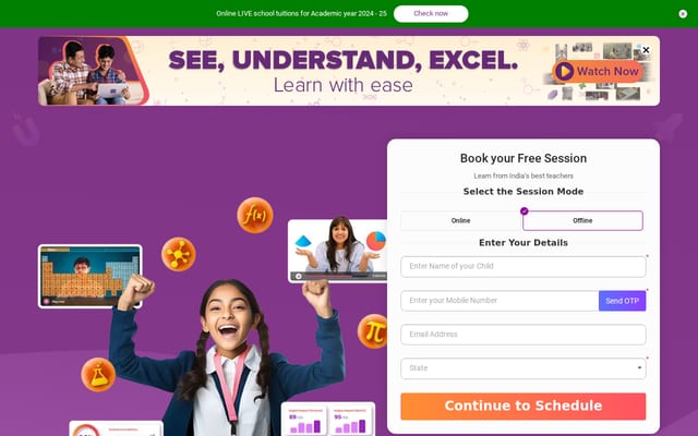 Screenshot of byjus.com