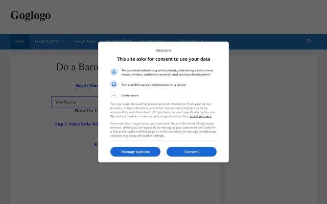 Screenshot of goglogo.net