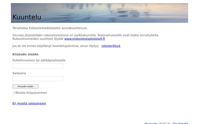 Screenshot of kuuntelupalvelu.fi
