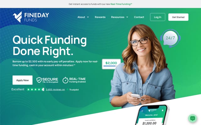 Screenshot of finedayfunds.com