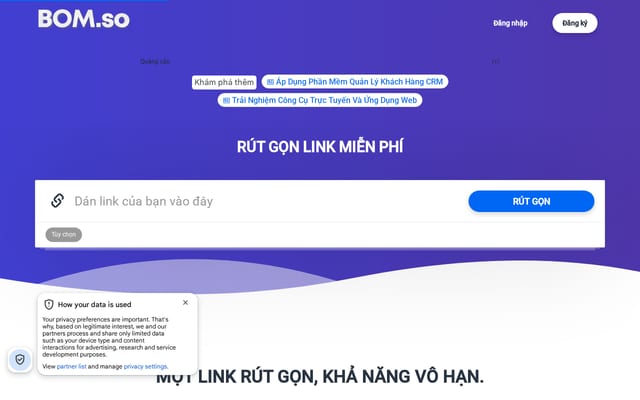 Screenshot of bom.so
