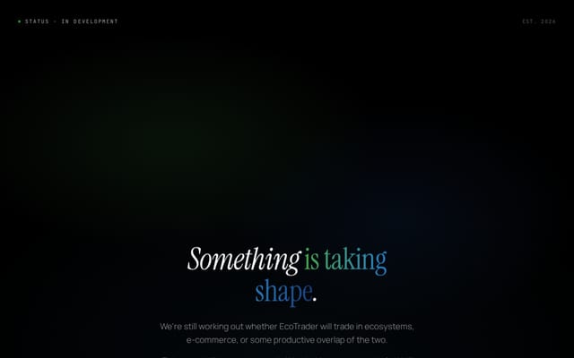 Screenshot of ecotrader.com