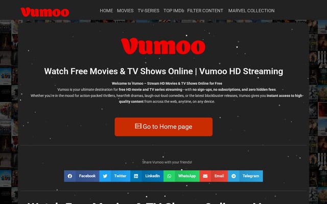 Screenshot of vumoo.live