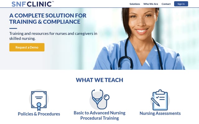 Screenshot of snfclinic.com