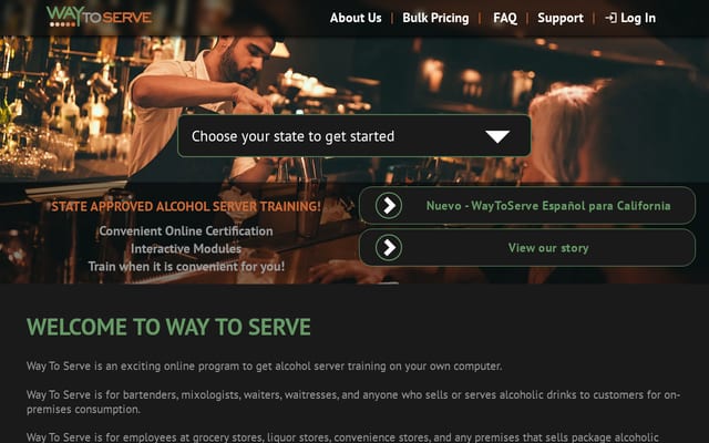 Screenshot of waytoserve.org