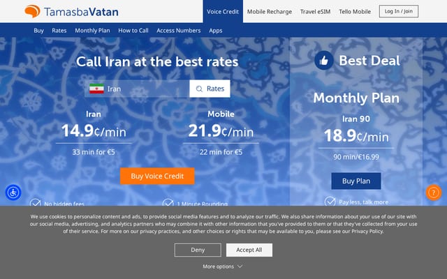 Screenshot of tamasbavatan.com