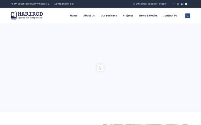 Screenshot of harirod.af