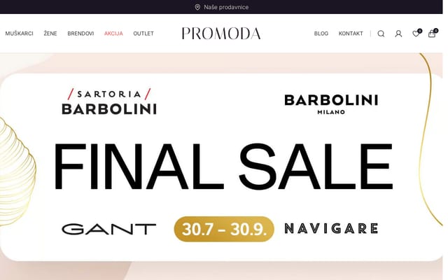 Screenshot of promoda.rs
