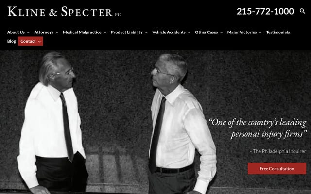 Screenshot of klinespecter.com