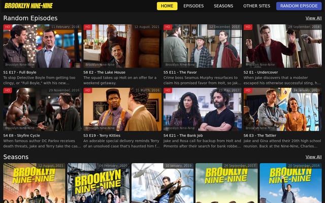 Screenshot of watchbrooklynnine-nine.com