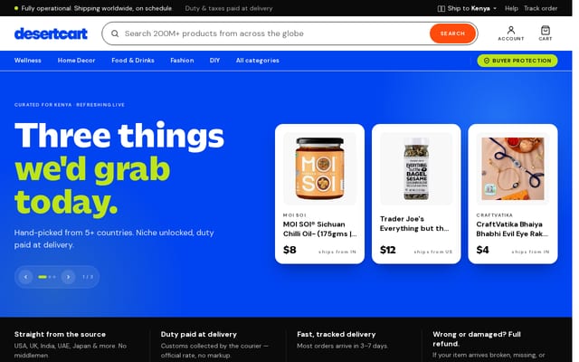 Screenshot of desertcart.co.ke