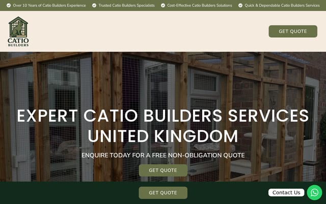 Screenshot of catiobuilders.co.uk