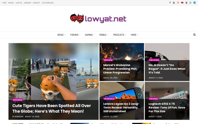 Screenshot of lowyat.net