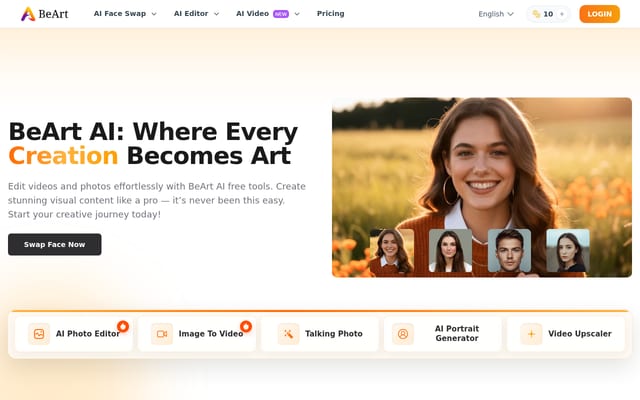 Screenshot of beart.ai