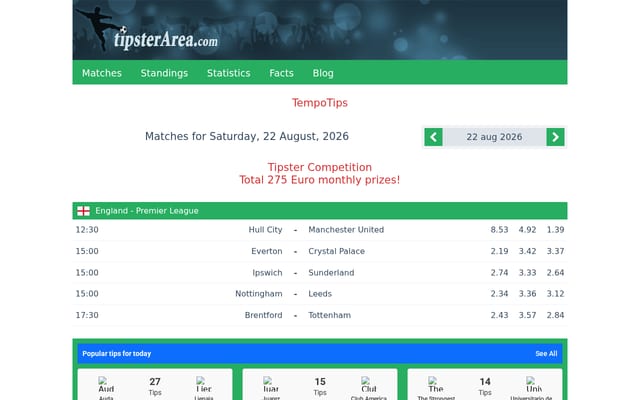 Screenshot of tipsterarea.com