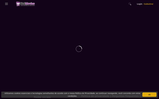 Screenshot of netmovies.com.br