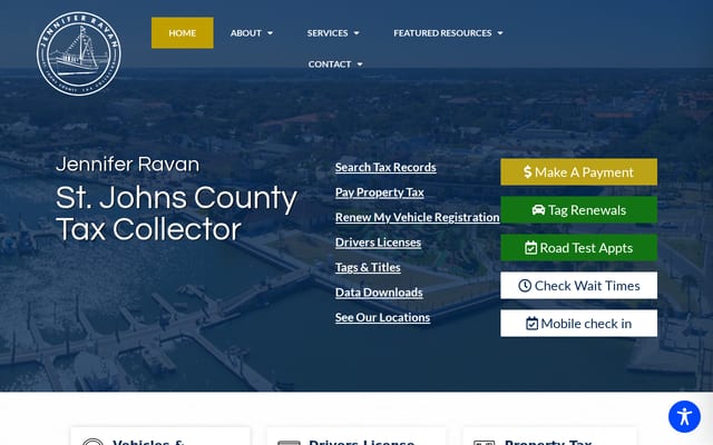 Screenshot of sjctax.us