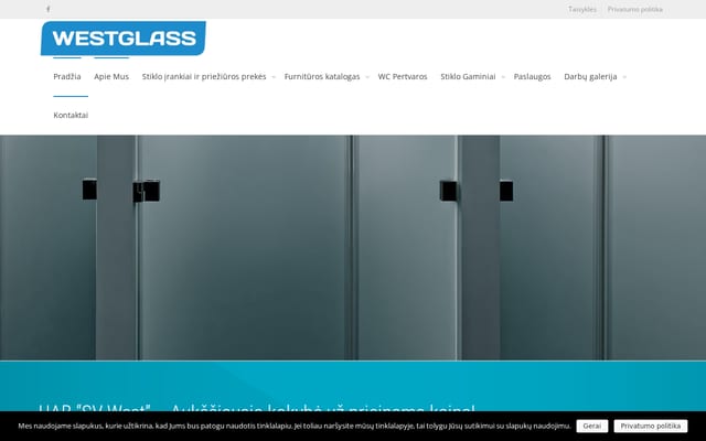 Screenshot of westglass.lt