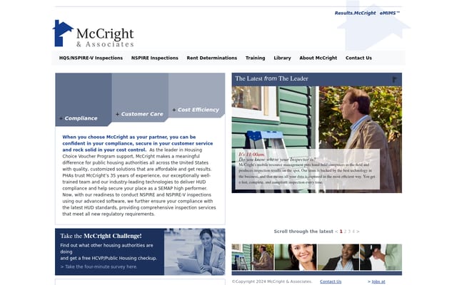 Screenshot of mccright.com