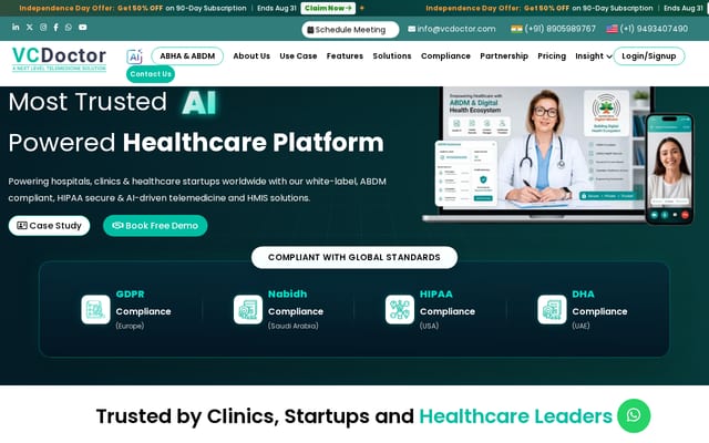 Screenshot of vcdoctor.com