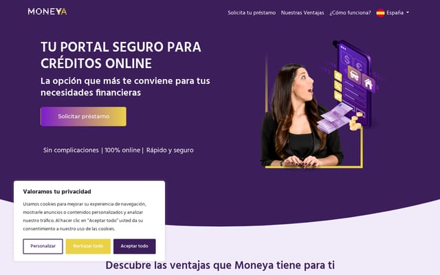 Screenshot of moneya.es