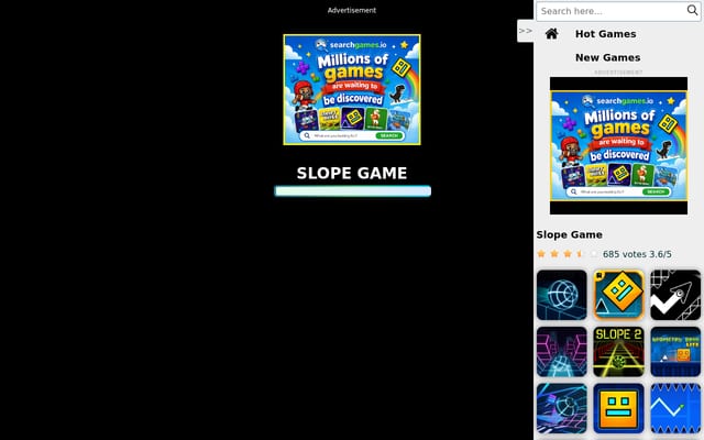 Screenshot of slopegame.io