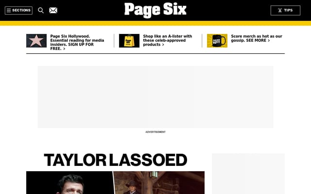 Screenshot of pagesix.com