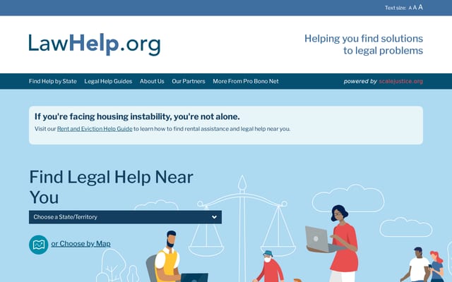 Screenshot of lawhelp.org