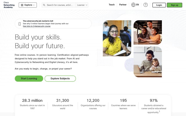 Screenshot of skillsforall.com