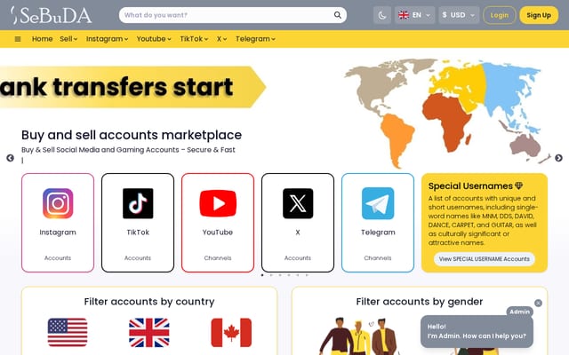 Screenshot of sebuda.com