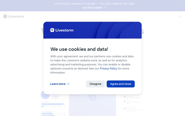 Screenshot of livestorm.co