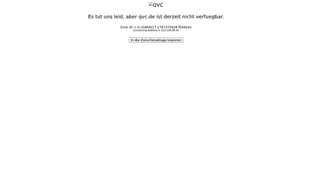 Screenshot of qvc.de