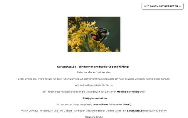 Screenshot of gartenstadl.de