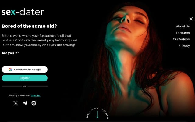 Screenshot of sex-dater.com
