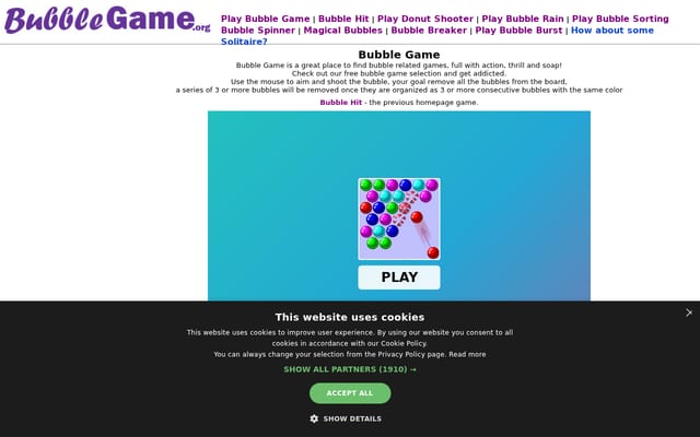 Screenshot of bubblegame.org