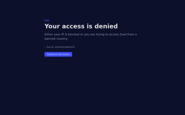 Screenshot of duel.com