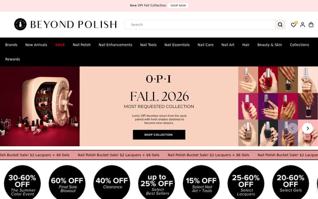 Screenshot of beyondpolish.com