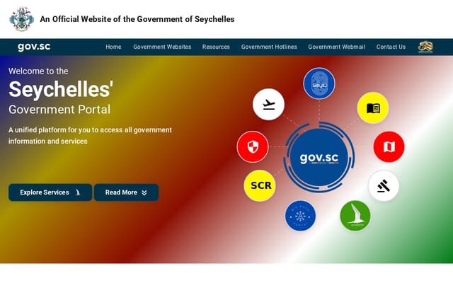 Screenshot of egov.sc
