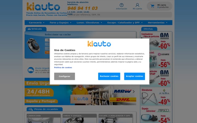 Screenshot of kiauto.es