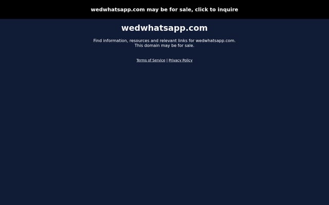 Screenshot of wedwhatsapp.com