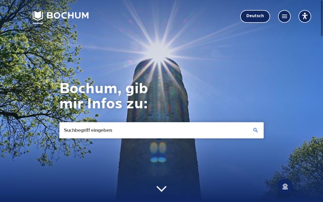 Screenshot of bochum.de