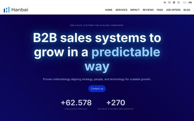 Screenshot of hanbai.io