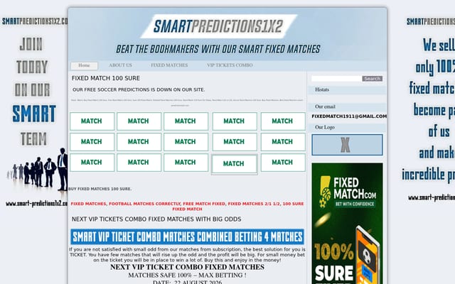 Screenshot of smart-predictions1x2.com