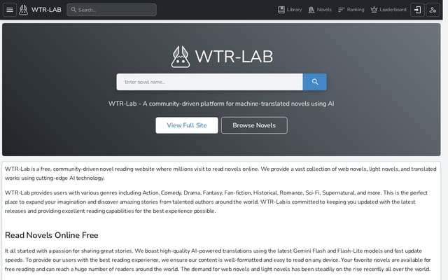 Screenshot of wtr-lab.com