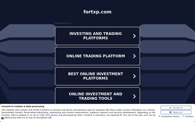 Screenshot of fortxp.com