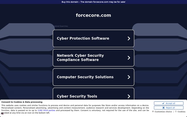 Screenshot of forcecore.com